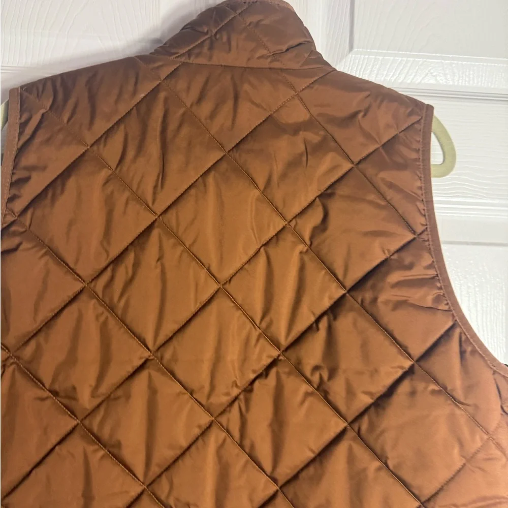 J. Crew Brown Quilted Vest - Picture 5 of 7
